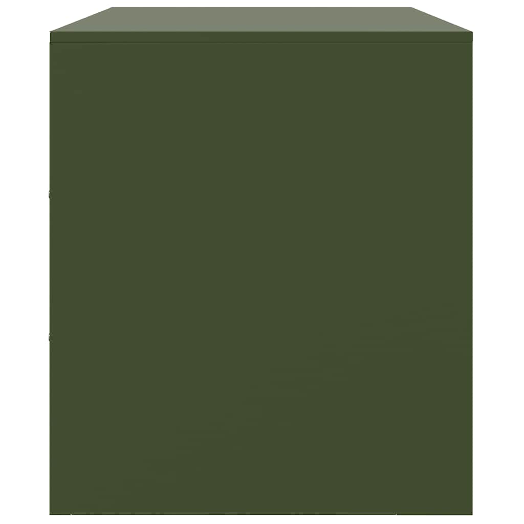 TV Cabinet Olive Green 99x39x44 cm Steel