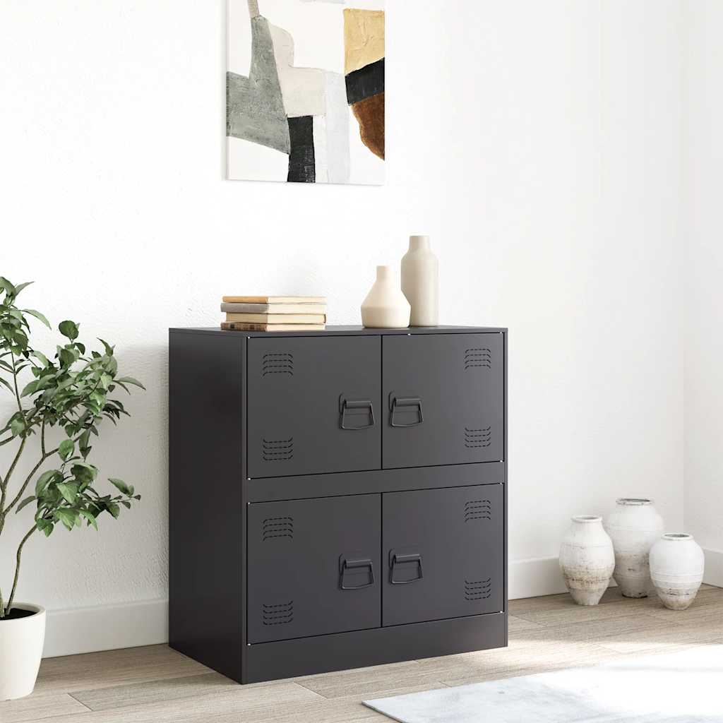 Sideboard | Black | Cold-rolled Steel | Medium | Sideboard | Rectangular