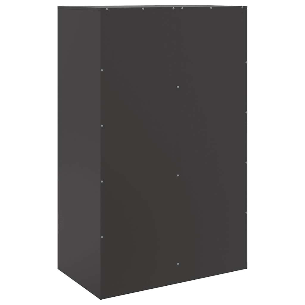 Sideboard Black 67x39x107 cm Steel