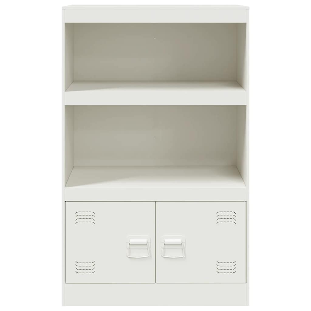 Sideboard White 67x39x107 cm Steel