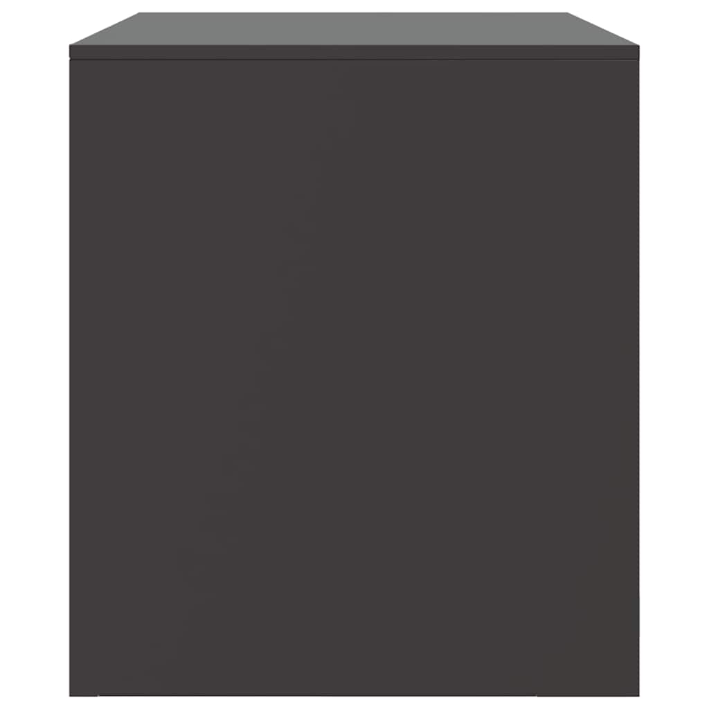 2 Piece TV Cabinet Set Black 67x39x44 cm Steel