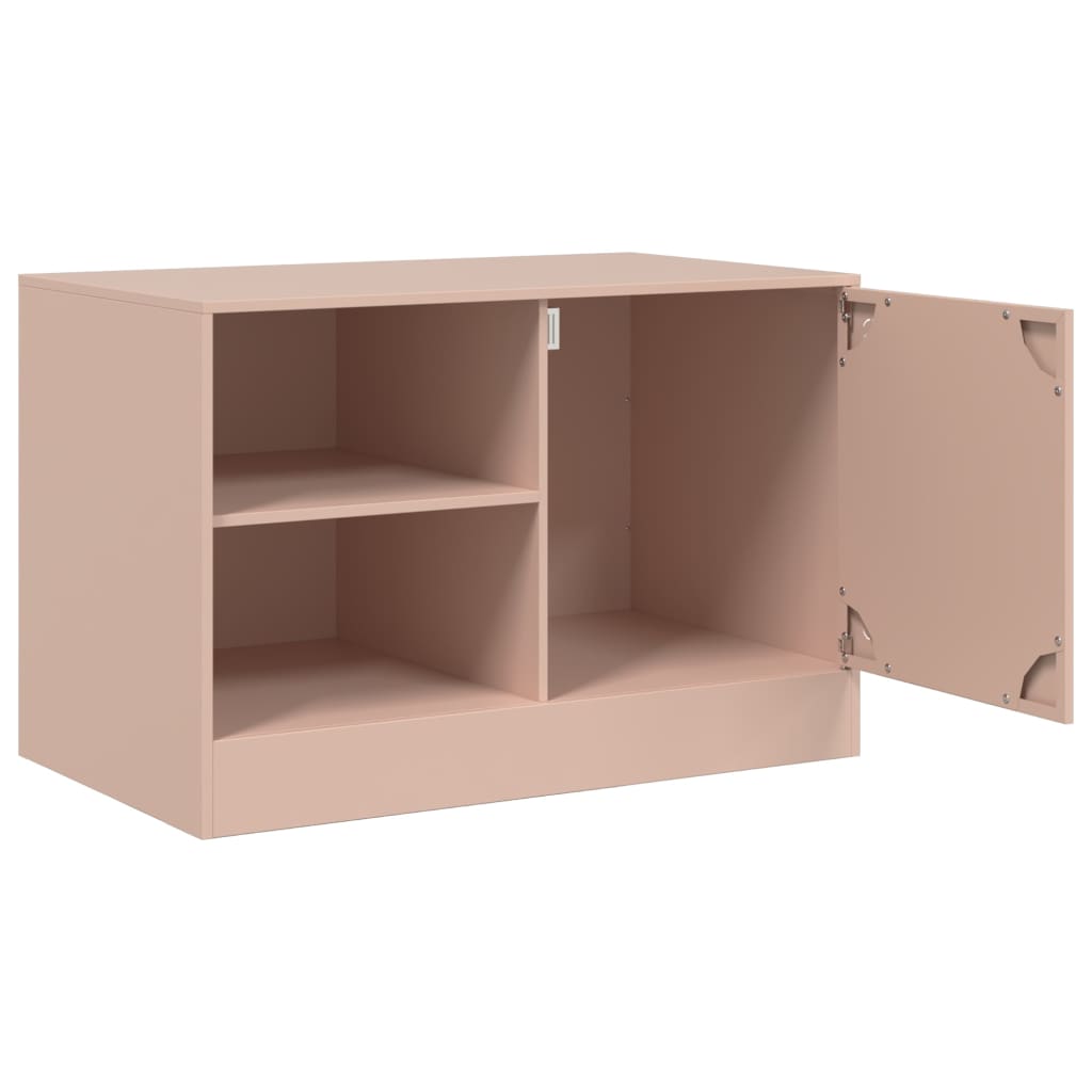 2 Piece TV Cabinet Set Pink 67x39x44 cm Steel