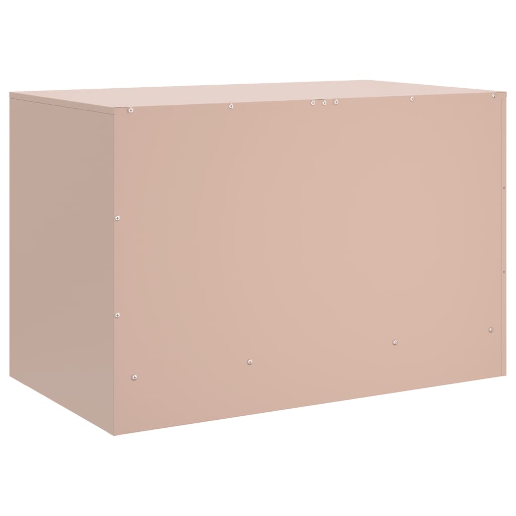 2 Piece TV Cabinet Set Pink 67x39x44 cm Steel