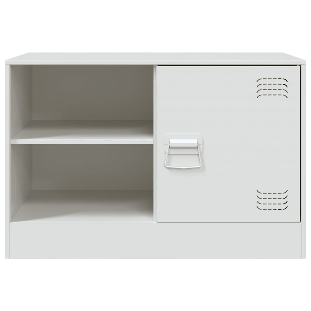 2 Piece TV Cabinet Set White 67x39x44 cm Steel