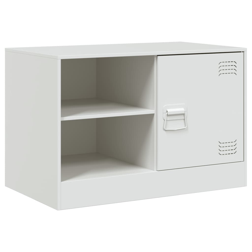 2 Piece TV Cabinet Set White 67x39x44 cm Steel