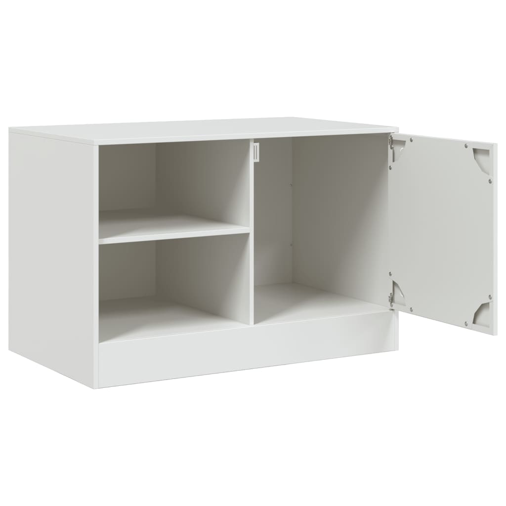 2 Piece TV Cabinet Set White 67x39x44 cm Steel