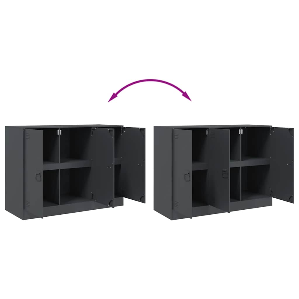 Sideboard Anthracite 99x39x73 cm Steel