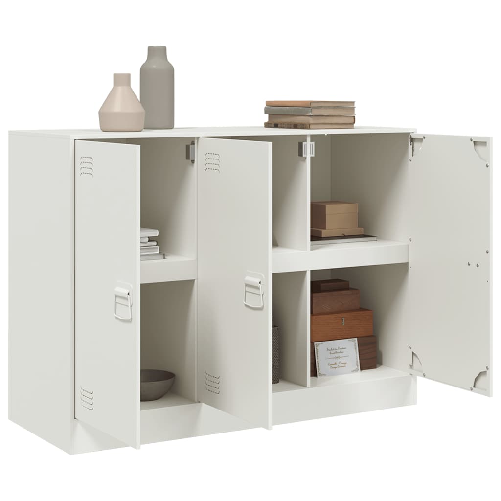 Sideboard White 99x39x73 cm Steel