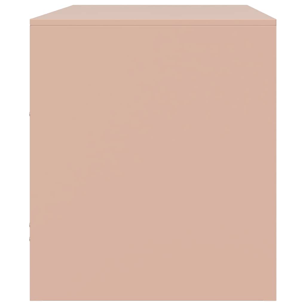 TV Cabinet Pink 67x39x44 cm Steel
