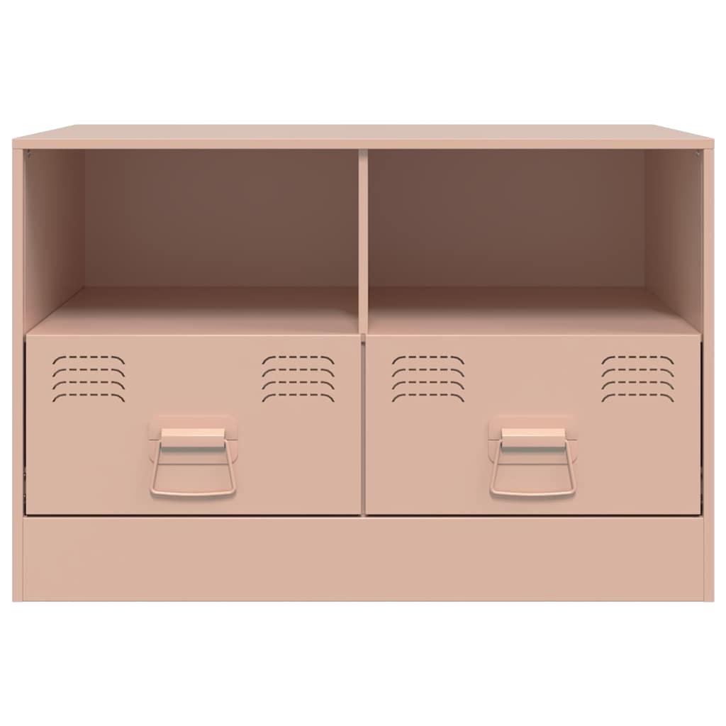 2 Piece TV Cabinet Set Pink 67x39x44 cm Steel