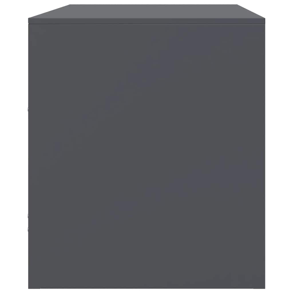 2 Piece TV Cabinet Set Anthracite 67x39x44 cm Steel