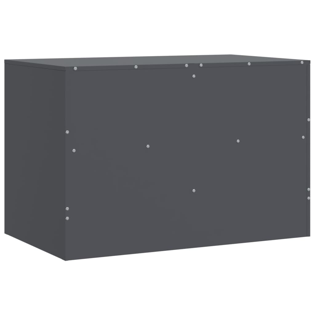 vidaXL TV Cabinets 2 pcs Anthracite 67x39x44 cm Steel