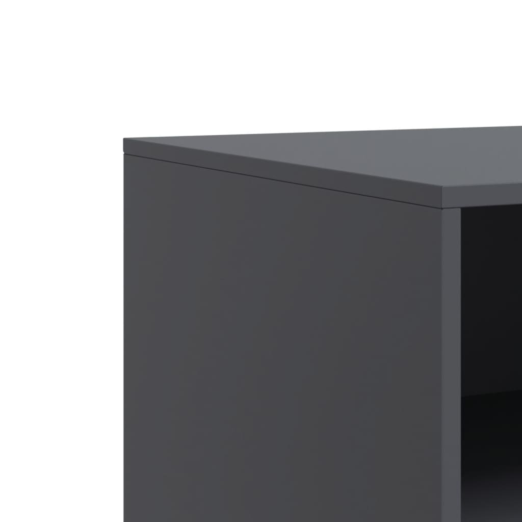 vidaXL TV Cabinets 2 pcs Anthracite 67x39x44 cm Steel