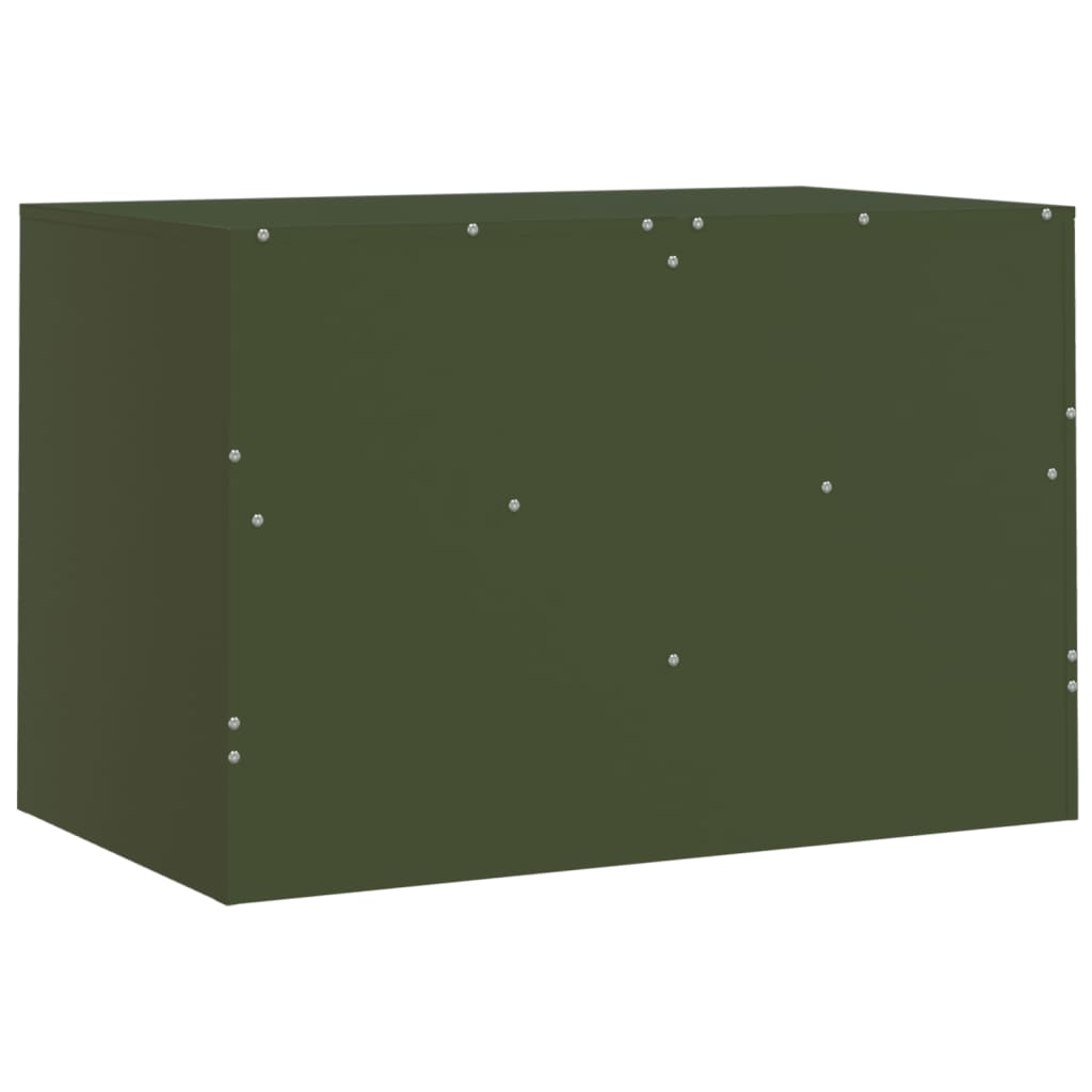 vidaXL TV Cabinets 2 pcs Olive Green 67x39x44 cm Steel