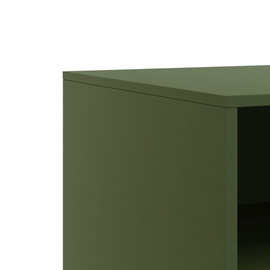 vidaXL TV Cabinets 2 pcs Olive Green 67x39x44 cm Steel