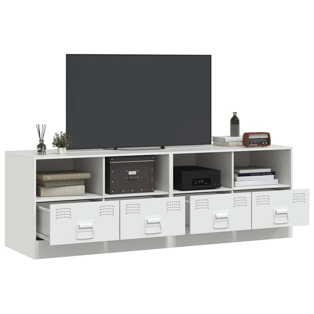2 Piece TV Cabinet Set White 67x39x44 cm Steel