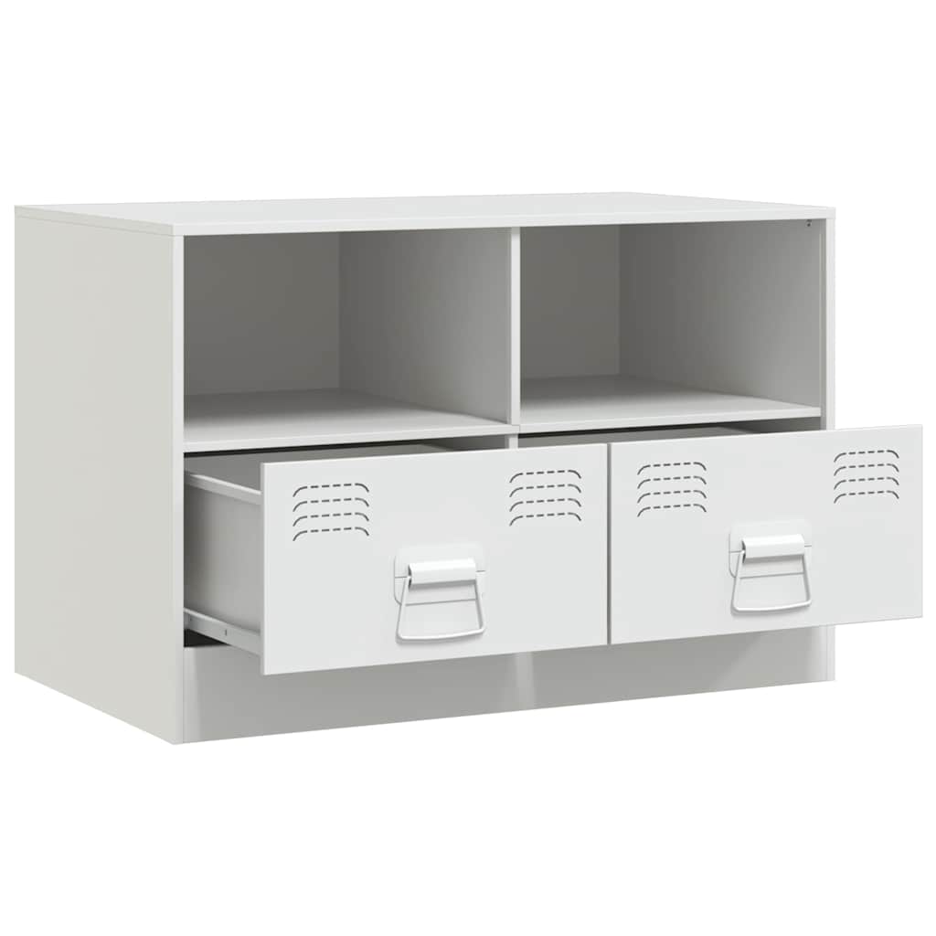 2 Piece TV Cabinet Set White 67x39x44 cm Steel