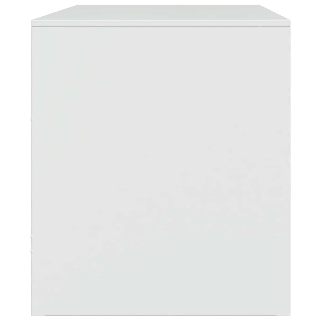 2 Piece TV Cabinet Set White 67x39x44 cm Steel