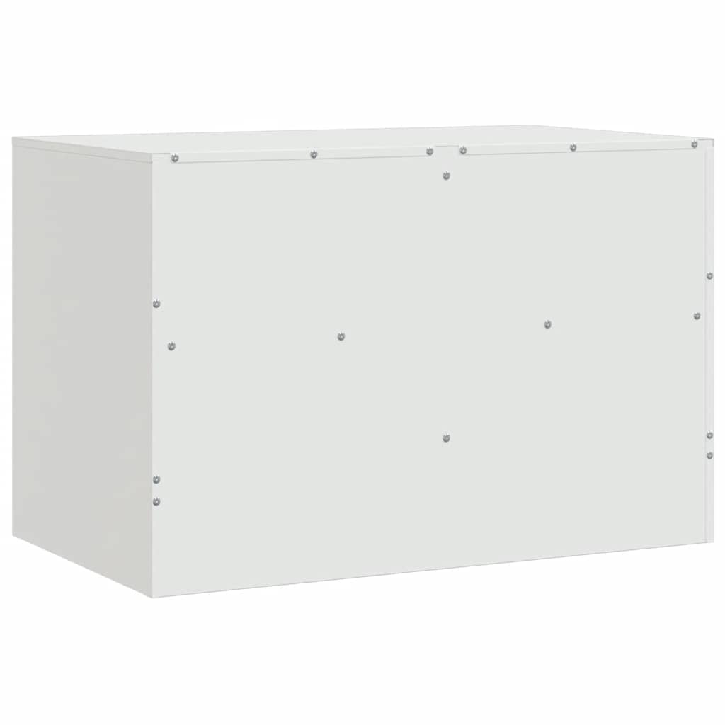 2 Piece TV Cabinet Set White 67x39x44 cm Steel