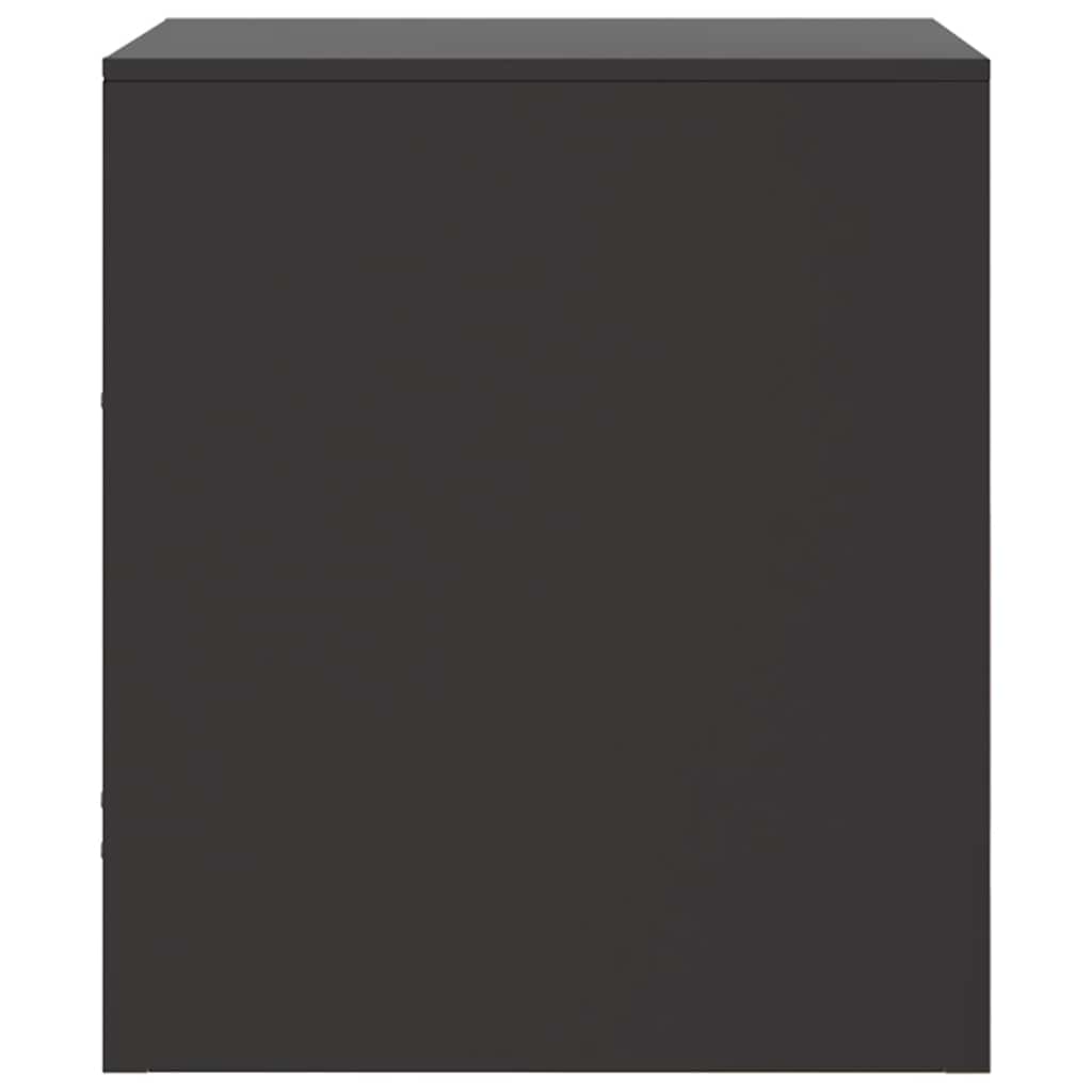 Bedside Cabinet | Set of 2 | Black | Cold-rolled steel | Medium