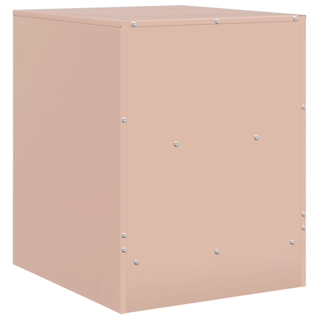 Bedside Cabinet | Set of 2 | Pink | Cold-rolled steel | 34.5 x 39 x 44 cm