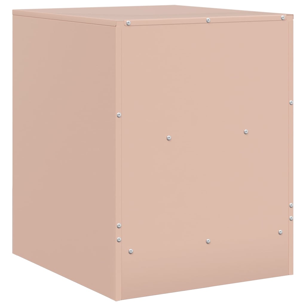 Bedside Cabinets 2pcs Pink 34,5x39x44 cm Steel