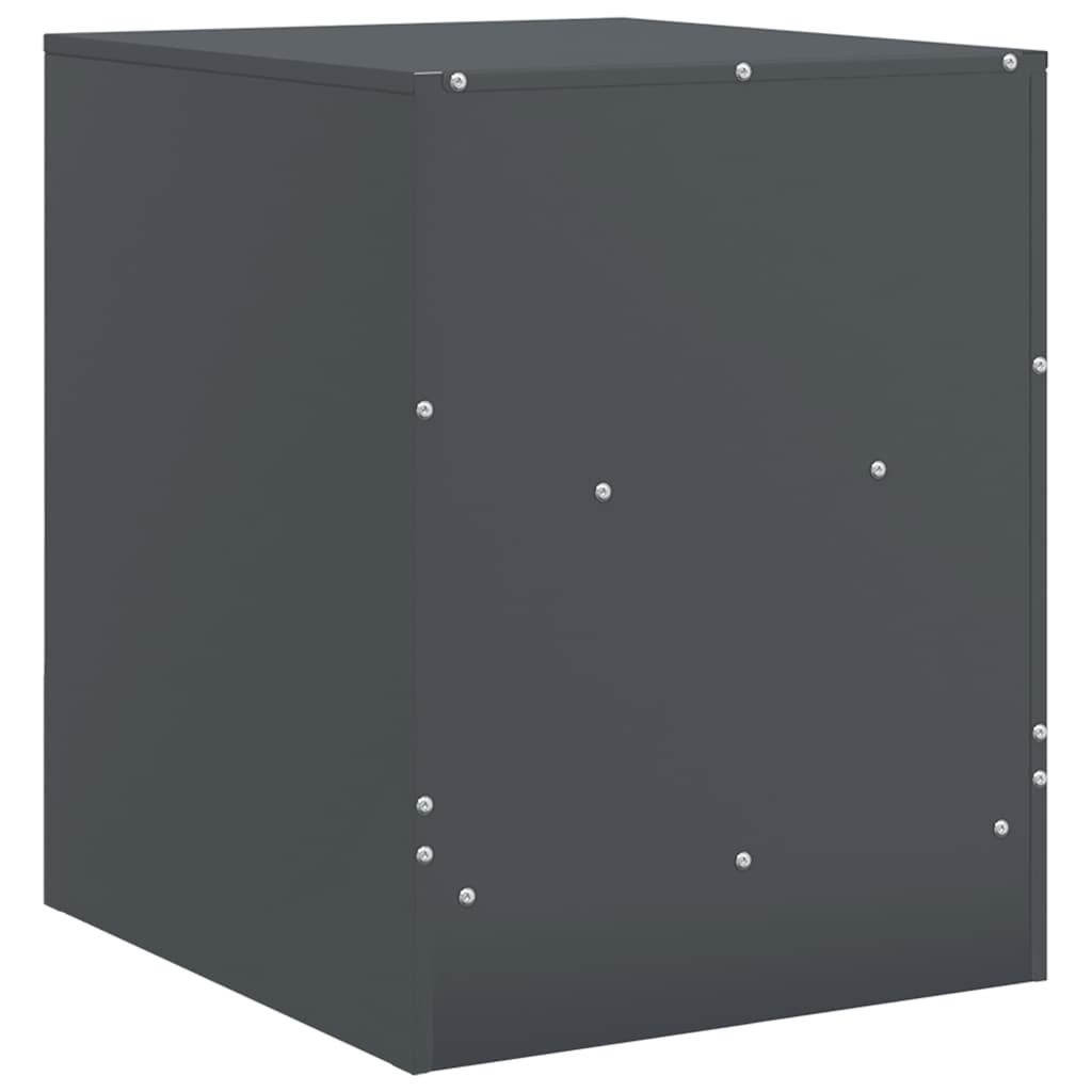 Bedside Cabinet Anthracite 34,5x39x44 cm Steel