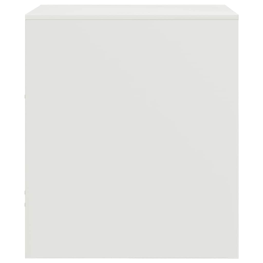 Bedside Cabinets 2 pcs White 34.5x39x44 cm Steel