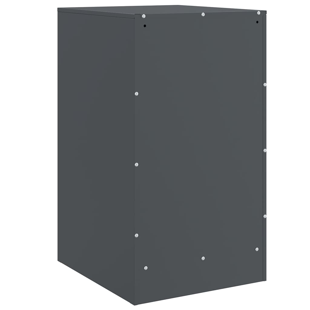Bedside Cabinets 2 pcs Anthracite 34,5x39x62 cm Steel