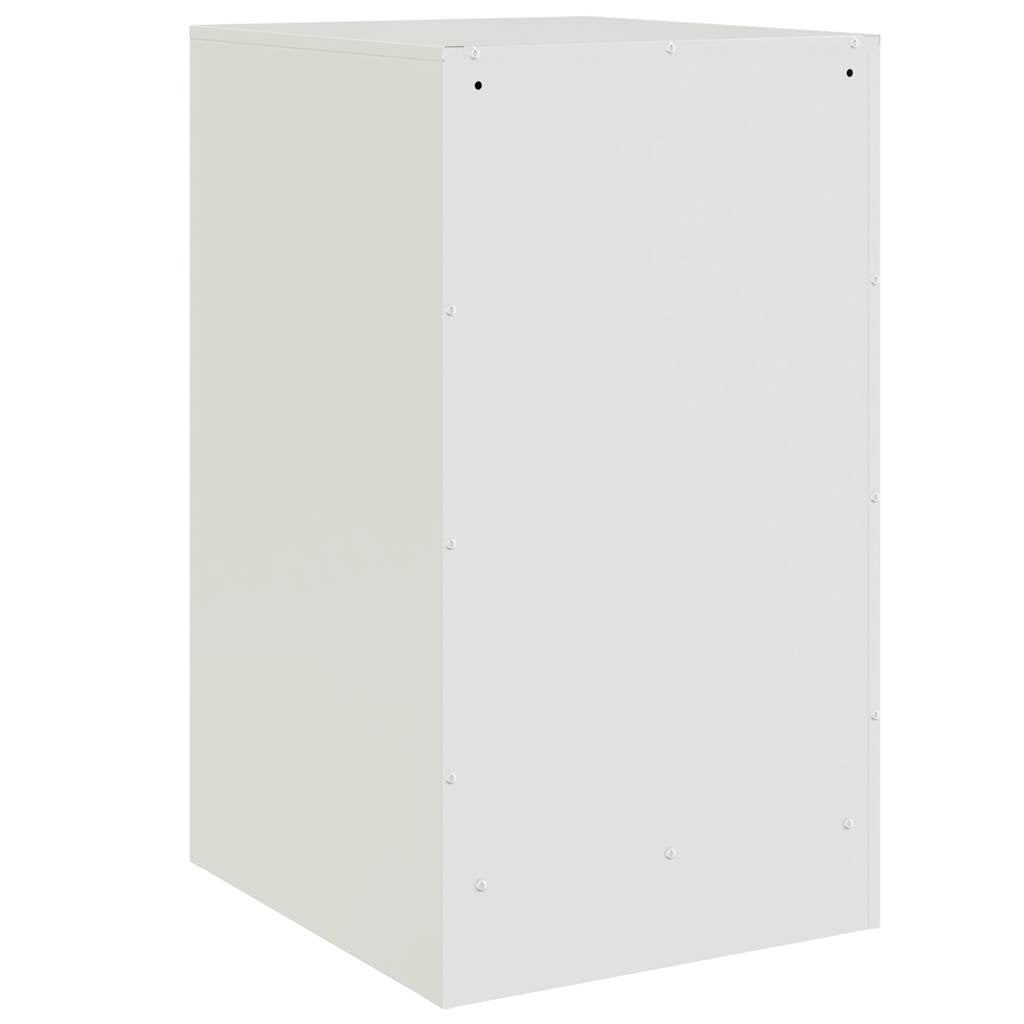 Bedside Cabinets 2 pcs White 34,5x39x62 cm Steel