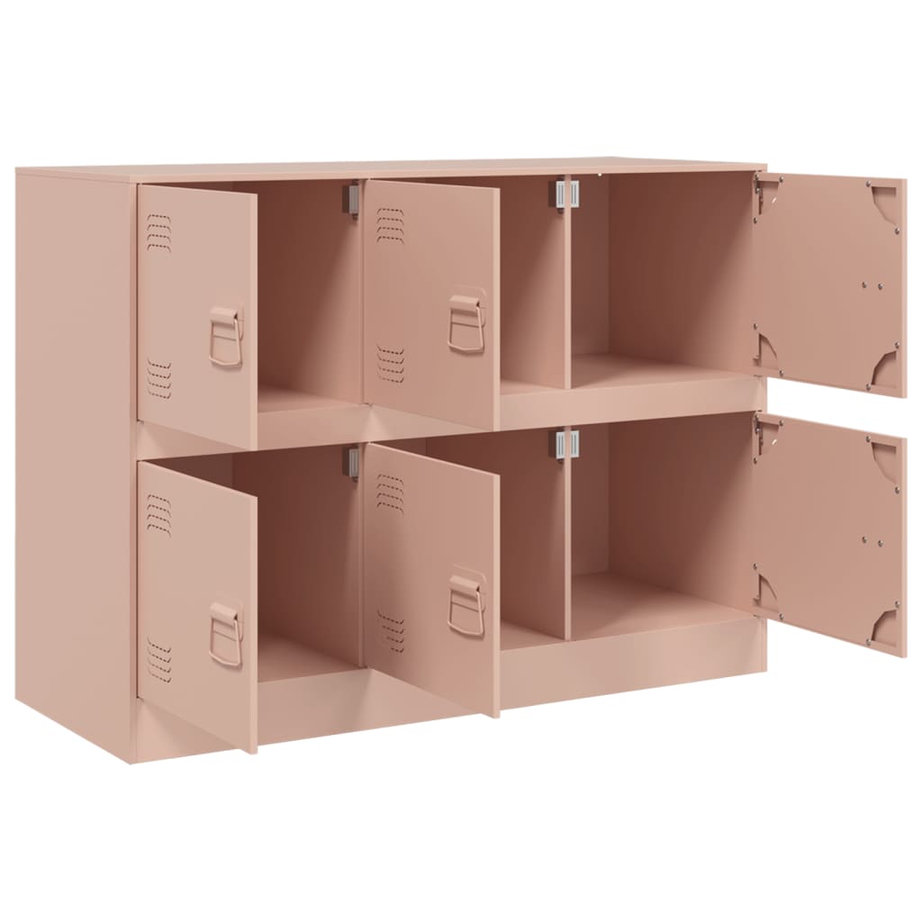 Sideboard Pink 99x39x73 cm Steel