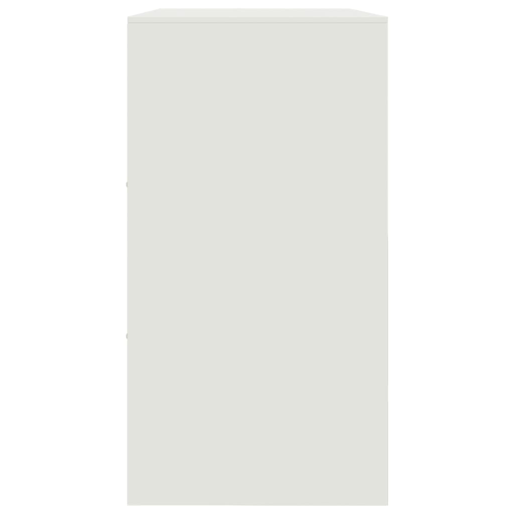 Sideboard White 99x39x73 cm Steel