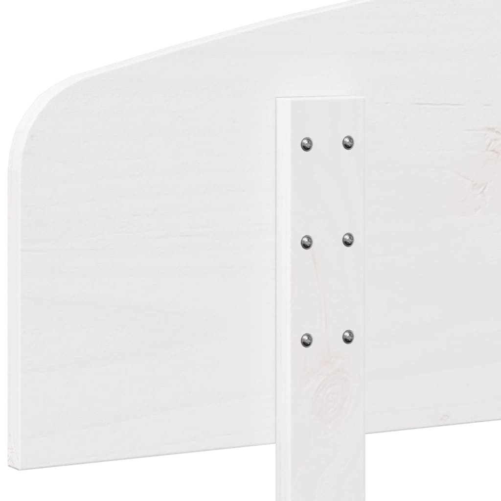 Headboard White 75 cm Solid Wood Pine