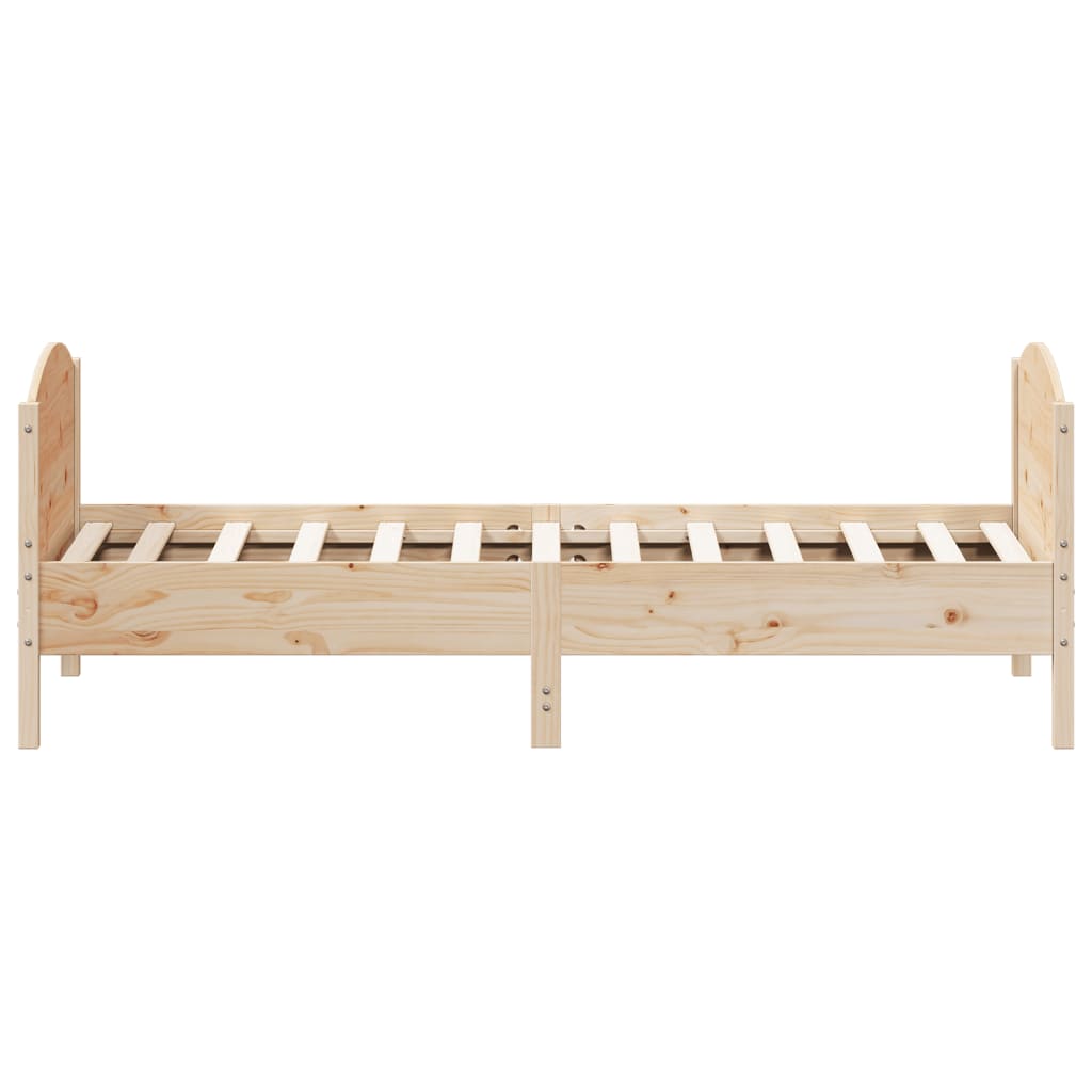 vidaXL Bed Frame without Mattress 90x200 cm Solid Wood Pine