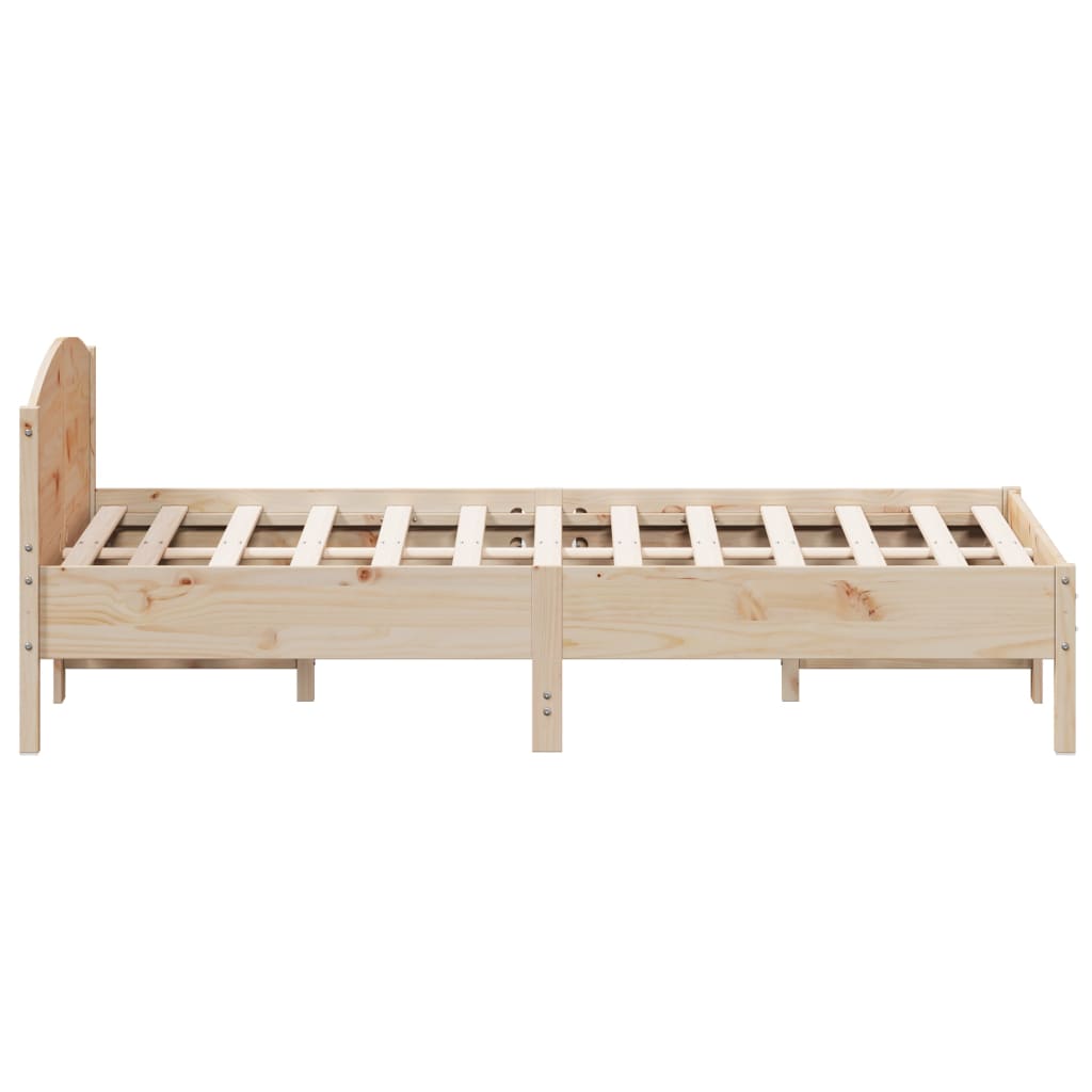 Bed Frame | Natural wood | Solid pine wood | Double | Durable | Bed Frame
