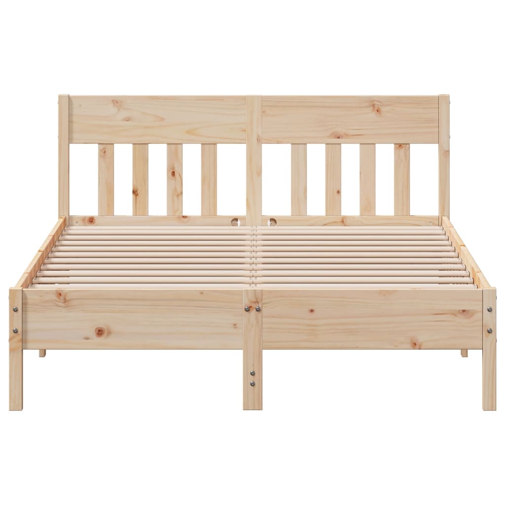 vidaXL Bed Frame without Mattress 140x200 cm Solid Wood Pine