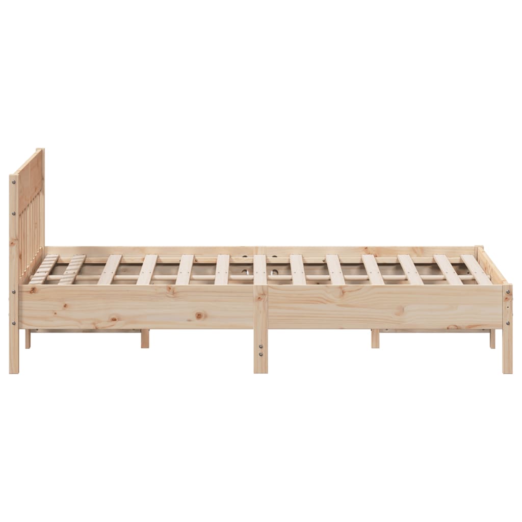 vidaXL Bed Frame without Mattress 140x200 cm Solid Wood Pine