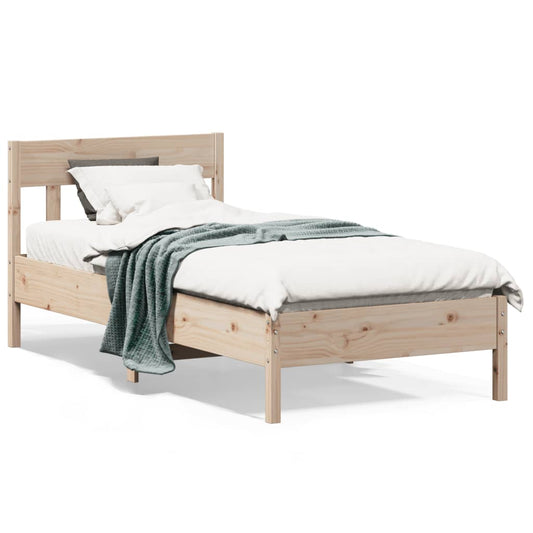 vidaXL Bed Frame without Mattress 100x200 cm Solid Wood Pine