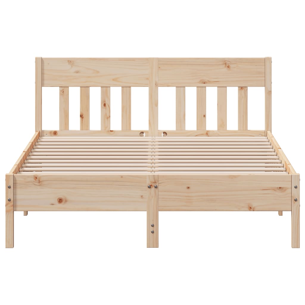 vidaXL Bed Frame without Mattress 140x190 cm Solid Wood Pine