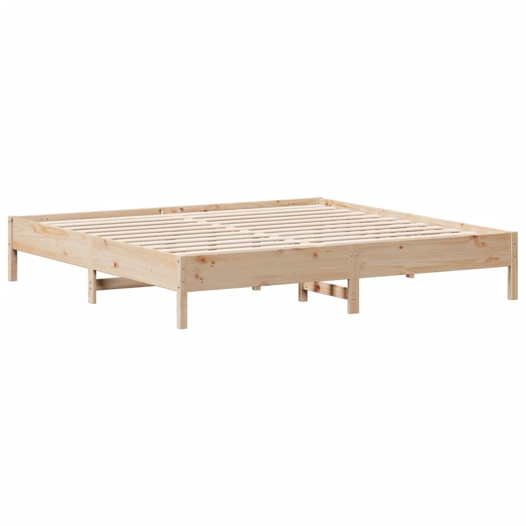 vidaXL Bed Frame without Mattress 180x200 cm Super King Solid Wood Pine