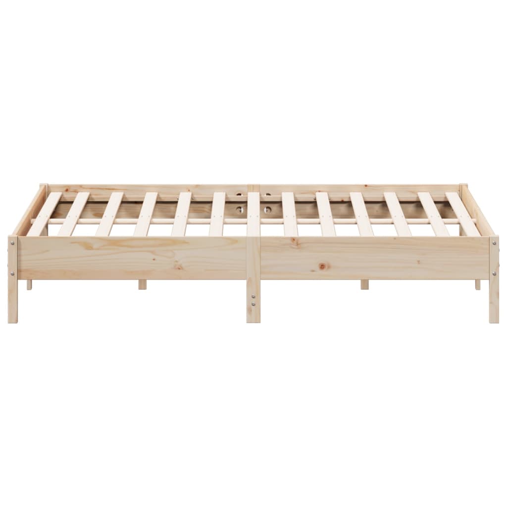 vidaXL Bed Frame without Mattress 180x200 cm Super King Solid Wood Pine