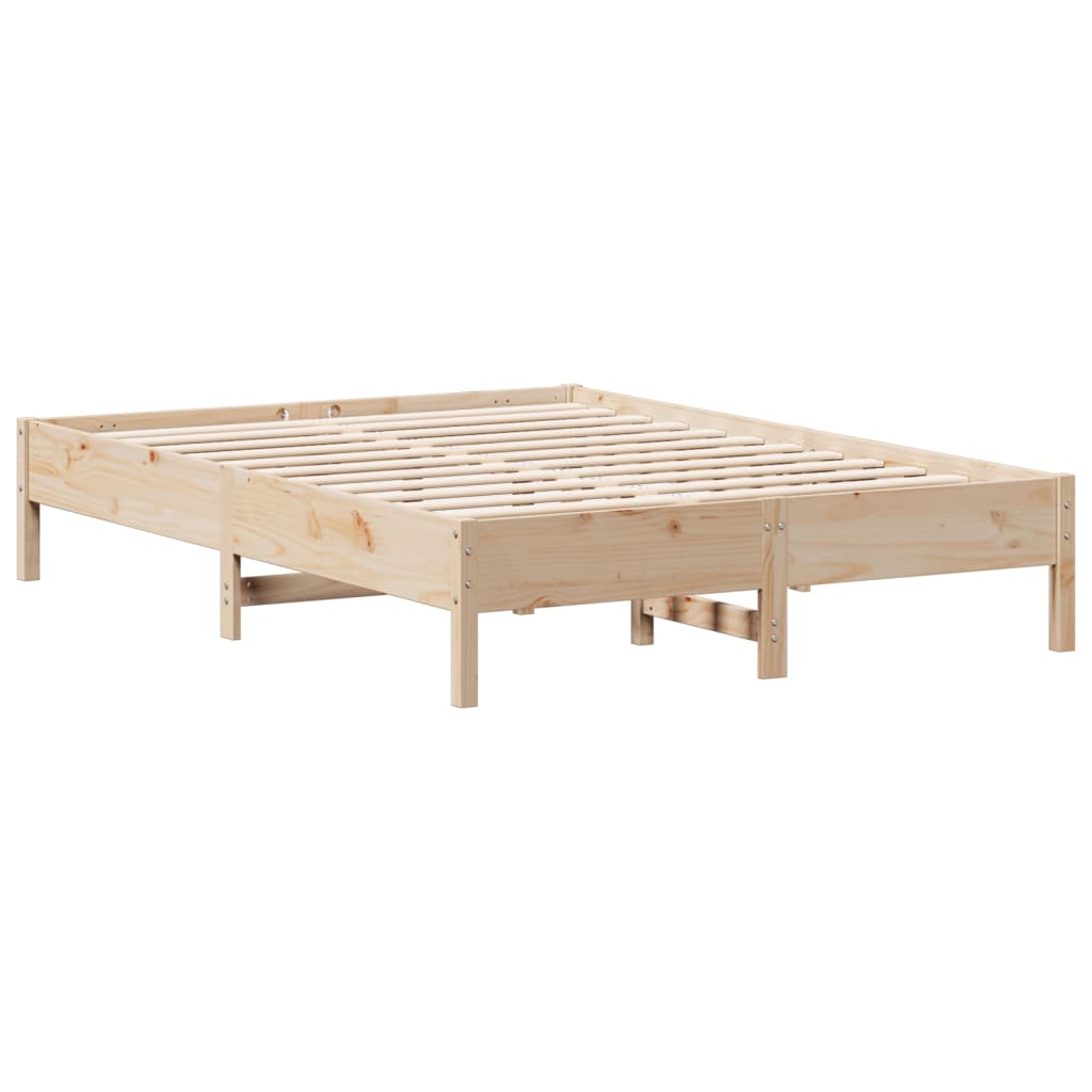 vidaXL Bed Frame without Mattress 160x200 cm Solid Wood Pine