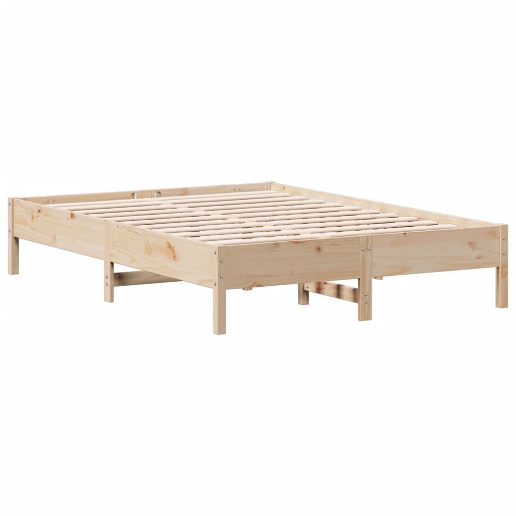 vidaXL Bed Frame without Mattress 140x200 cm Solid Wood Pine