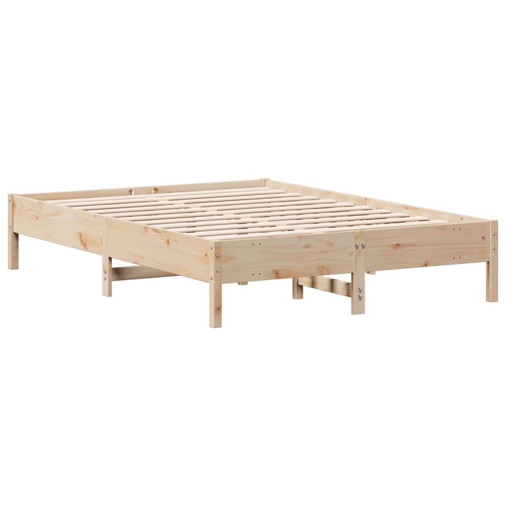 vidaXL Bed Frame without Mattress 140x200 cm Solid Wood Pine