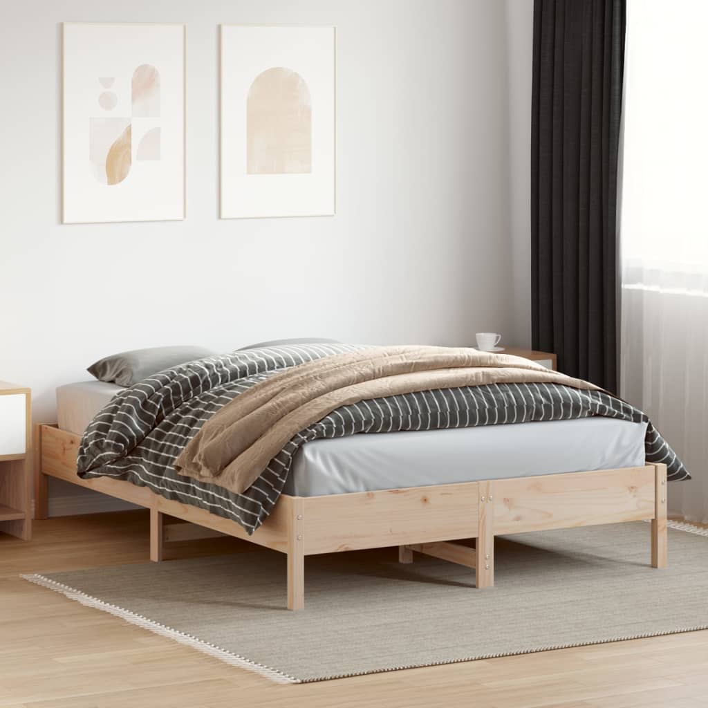 vidaXL Bed Frame without Mattress 120x200 cm Solid Wood Pine