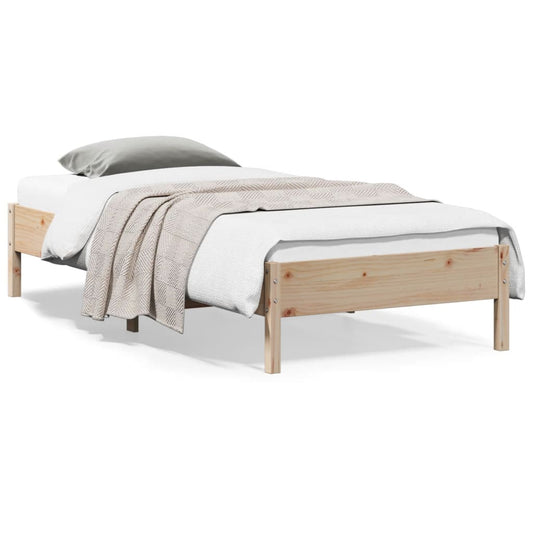 vidaXL Bed Frame without Mattress 100x200 cm Solid Wood Pine