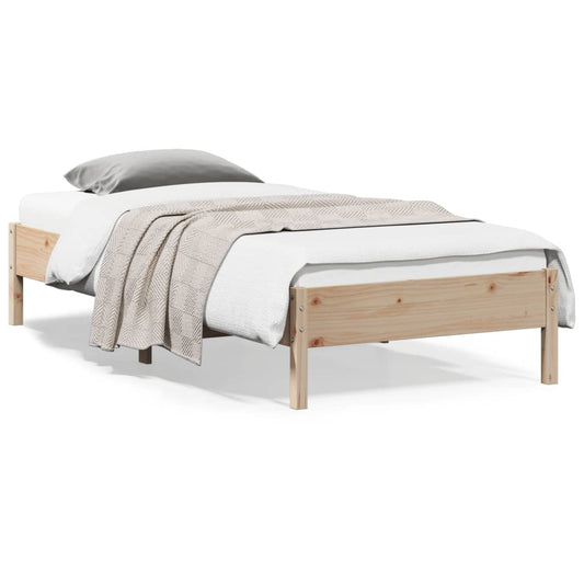 vidaXL Bed Frame without Mattress 90x200 cm Solid Wood Pine