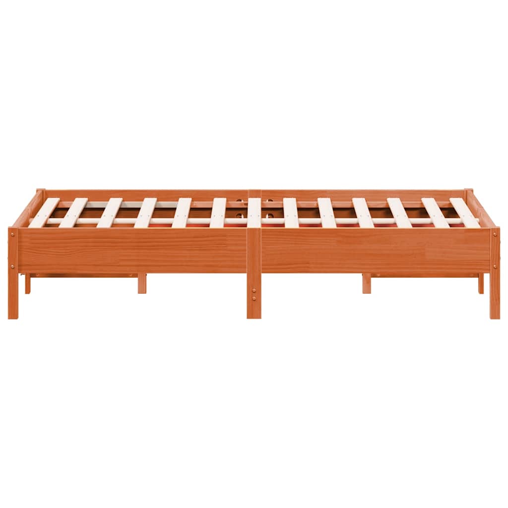 Bed Frame | Wax brown | Solid pine wood | Small Single | Durable