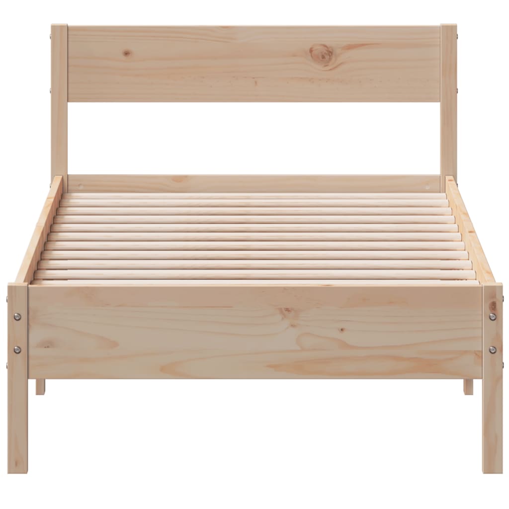 vidaXL Bed Frame without Mattress 100x200 cm Solid Wood Pine