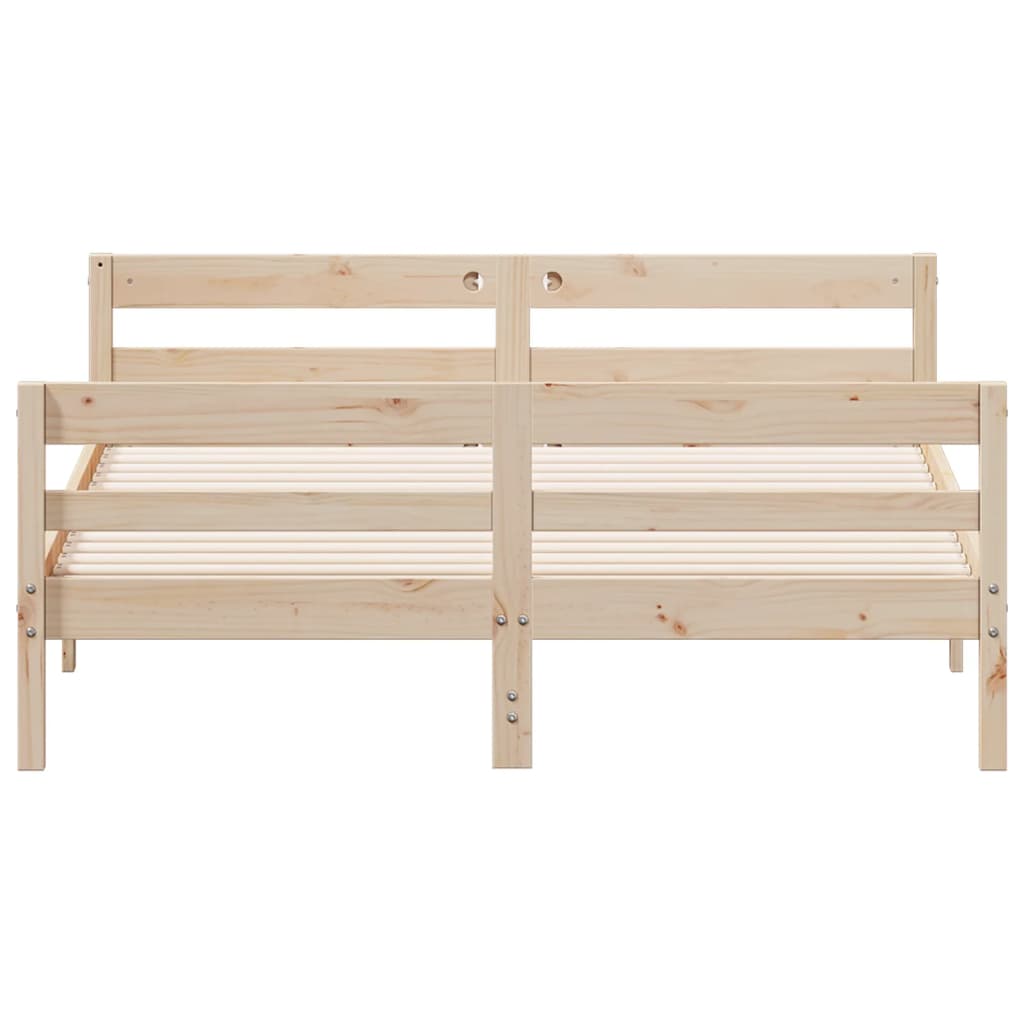 vidaXL Bed Frame without Mattress 120x200 cm Solid Wood Pine